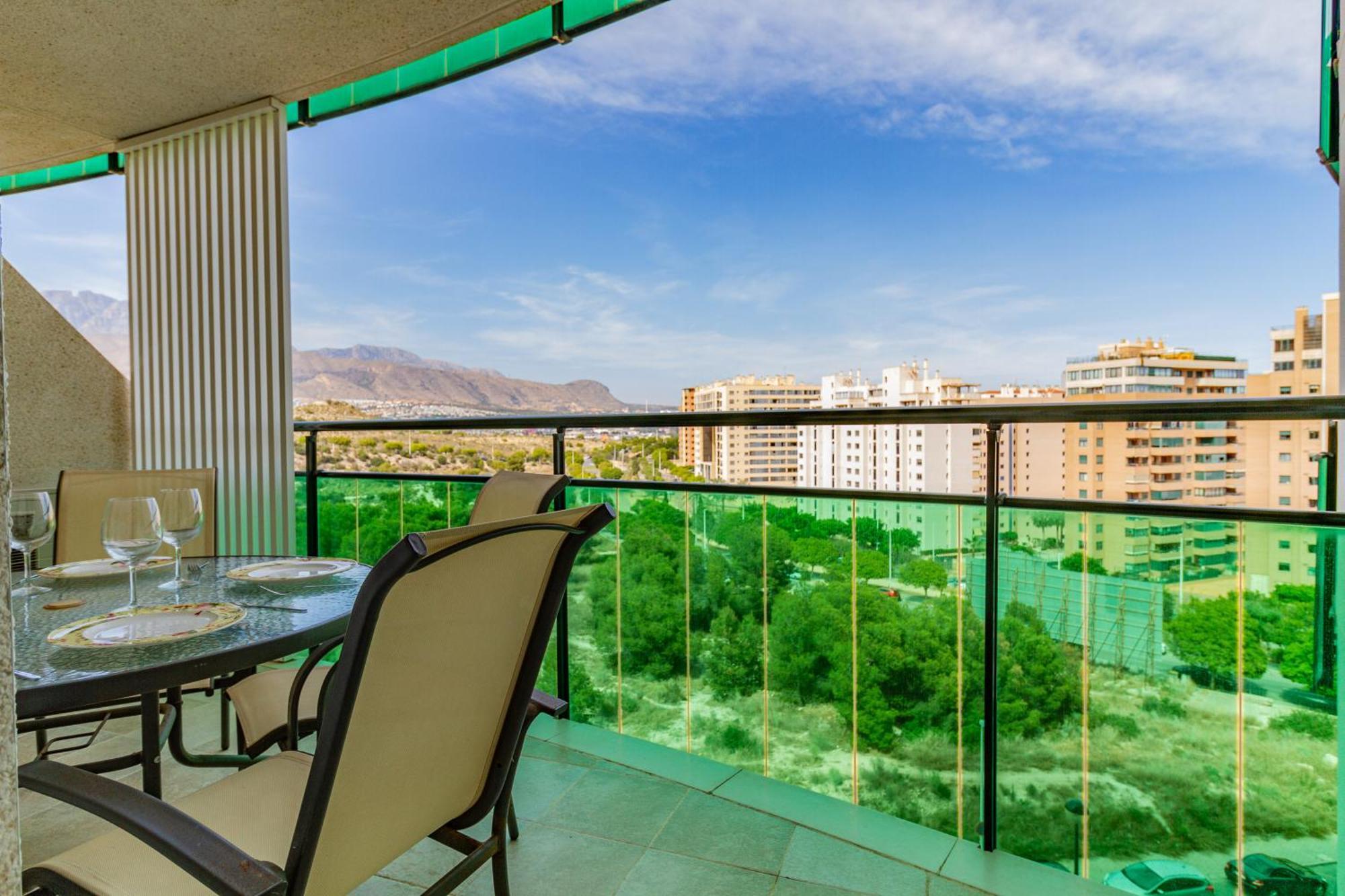 Apartment Vilapark With Pool, Free Parking, Terrace, Beach Бенидорм Экстерьер фото